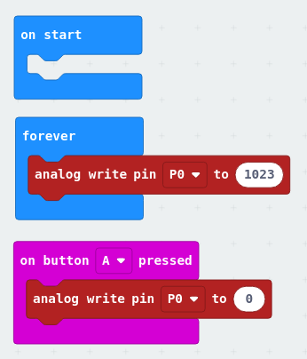 `button A` Code Block